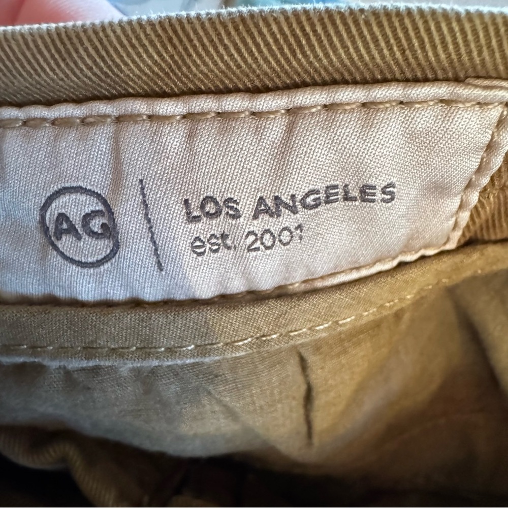 AG Adriano Goldschmied Caden Wide Leg Tailored Trousers Brown Size 27 NWT - Picture 10 of 10